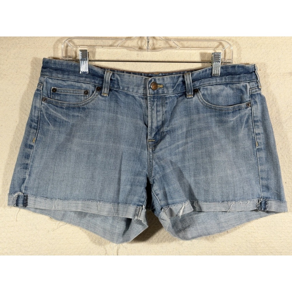 J Crew Denim Shorts Womens‎ 10 Blue Cutoff Stretch Casual Summer Jean Shorts